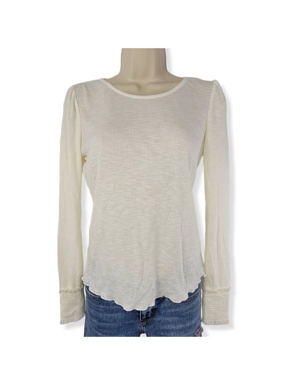 American rag Ivory long sleeve Top XS